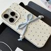 Three Dimensional Bow Suitable for IPhone16promax Apple 14 Mobile Phone Case 13 Anti Fall 12 Full Inclusive Love 15