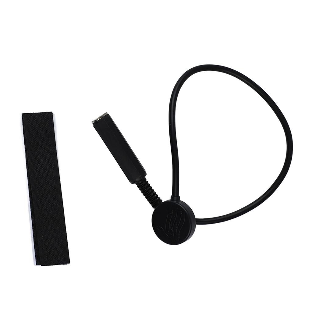 Akustisk gitar pickup Svart Universell Tregitar Kontaktmikrofon Pickup for strengeinstrument