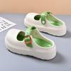 2025 Solid Color Chunky Clogs Sandals Women Chic Buckle Strap Design Thick Sole Garden Shoes Woman Eva Beach Platform