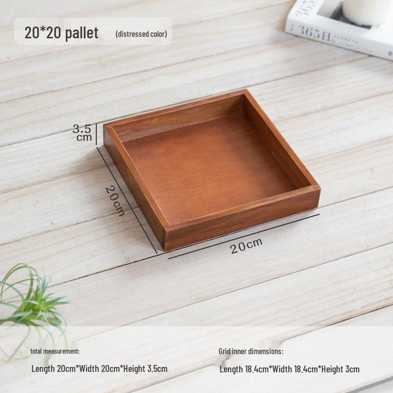 Japanese Style Wooden Desktop Storage Box - Nine Grid Organizer for Bedroom Entryway