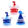 Happy Birthday Hat Dinosaurs Whales Bright Color No Deformation Adorable Adult Children Birthday Felt Hat Party Supplies