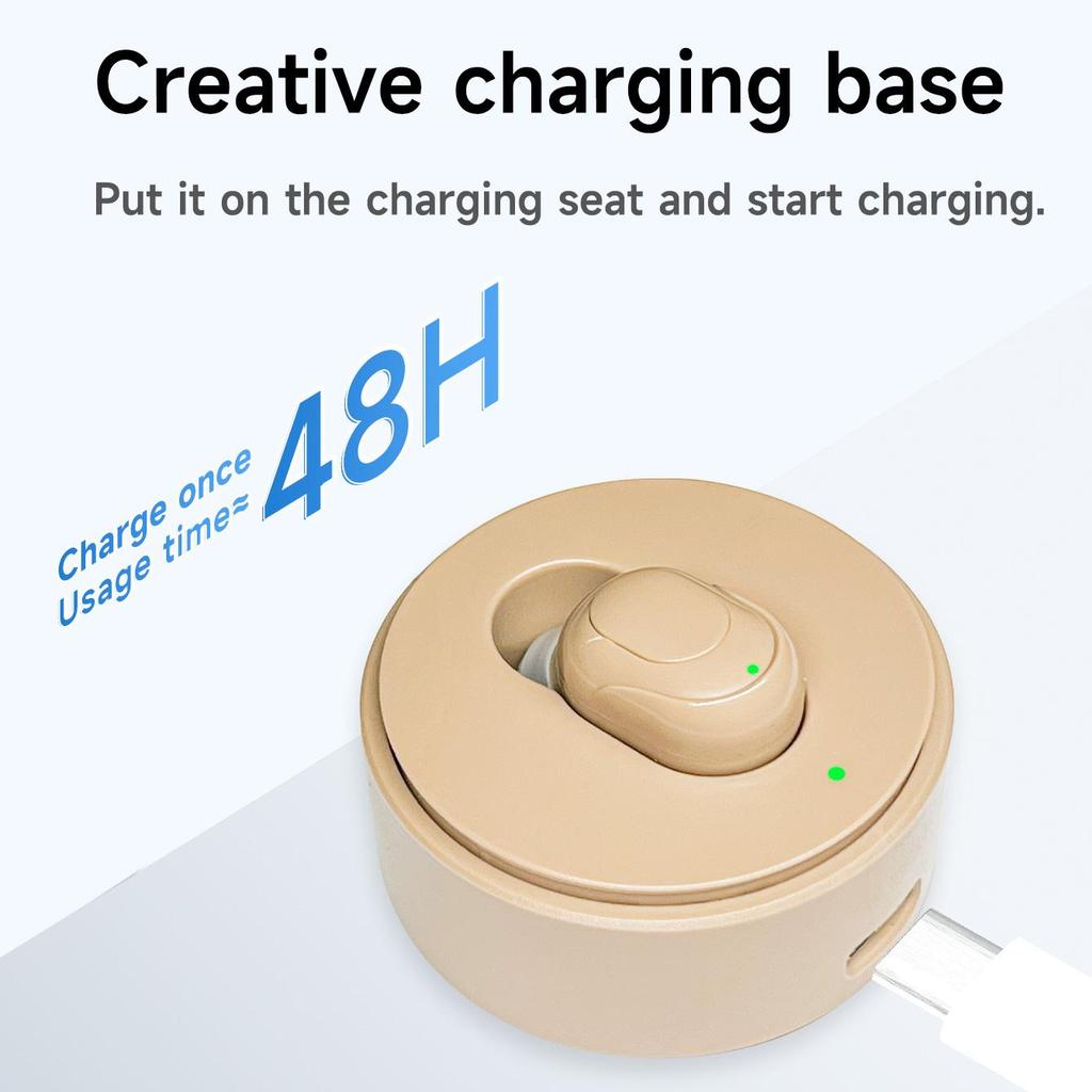 Hearing Aid with charger Amplifier Invisible In-the-ear Rechargeable Sound Amplifier for the elderly