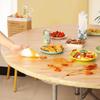 10Pcs/Pack Round/Rectangular Universal Table Cover Elastic Hem Table Protector  Restaurant