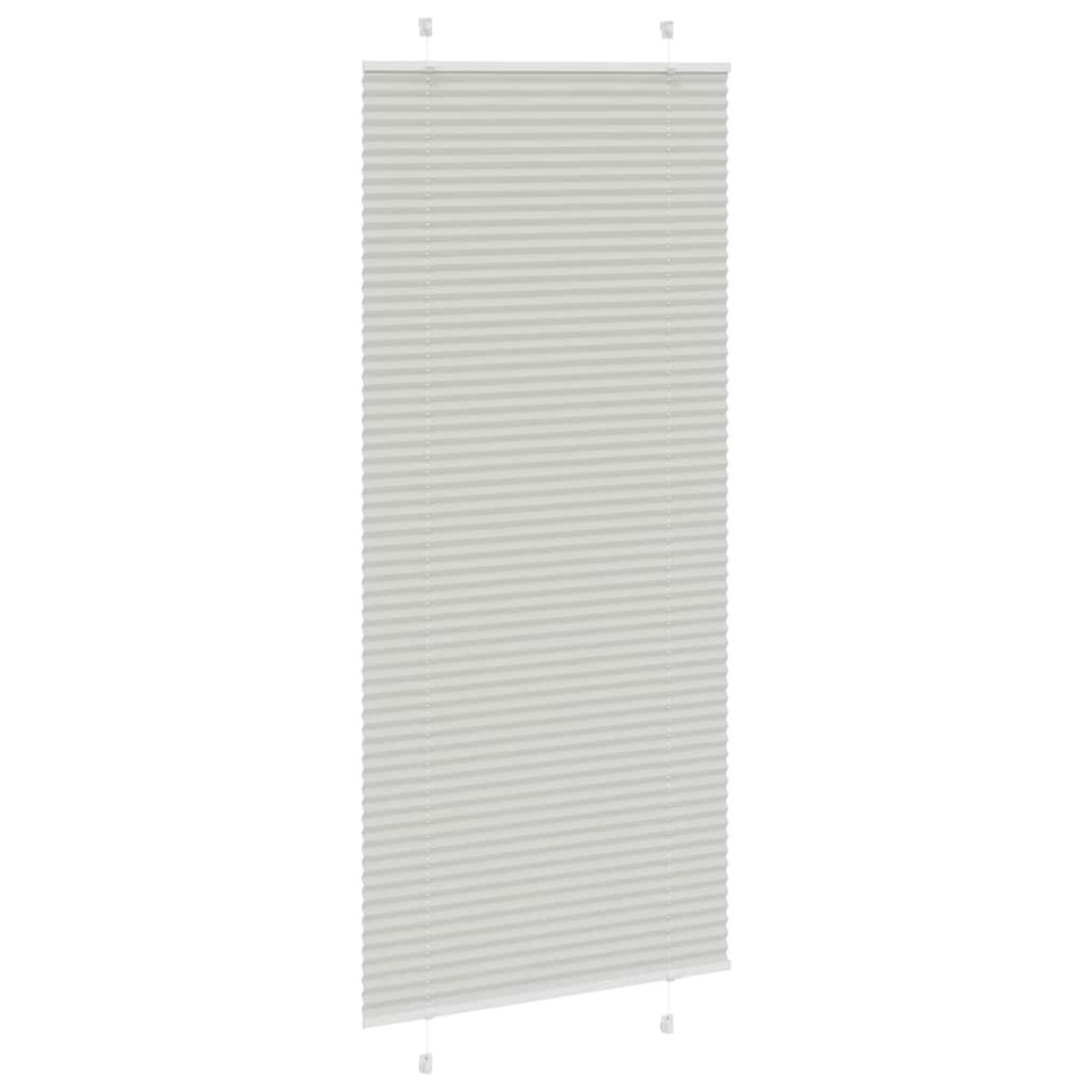 Light Grey Pleated Blind 90X200 Cm Fabric Width 89.4 Cm