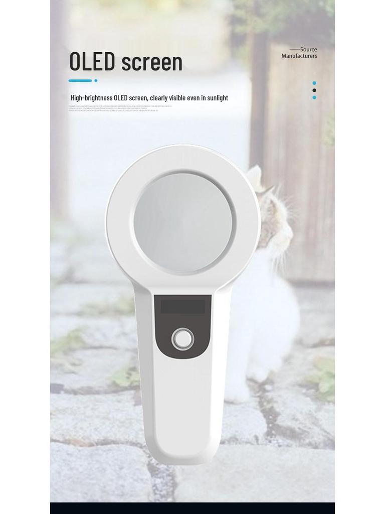 Pet Chip Scanner Handheld RFID Animal Tag Reader