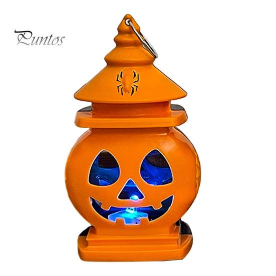 Safe Indoor Pumpkin Light Halloween Castle Lantern, Handheld Glowing Jack O Lantern Lamp for Kids, Spooky Party Decoration Prop, Night Toy Warm White
