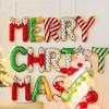 1pc Merry Christmas Balloon Banner For Christmas Party Decorations 16inch Aluminum Foil Balloon Banner Happy New Year Decoration