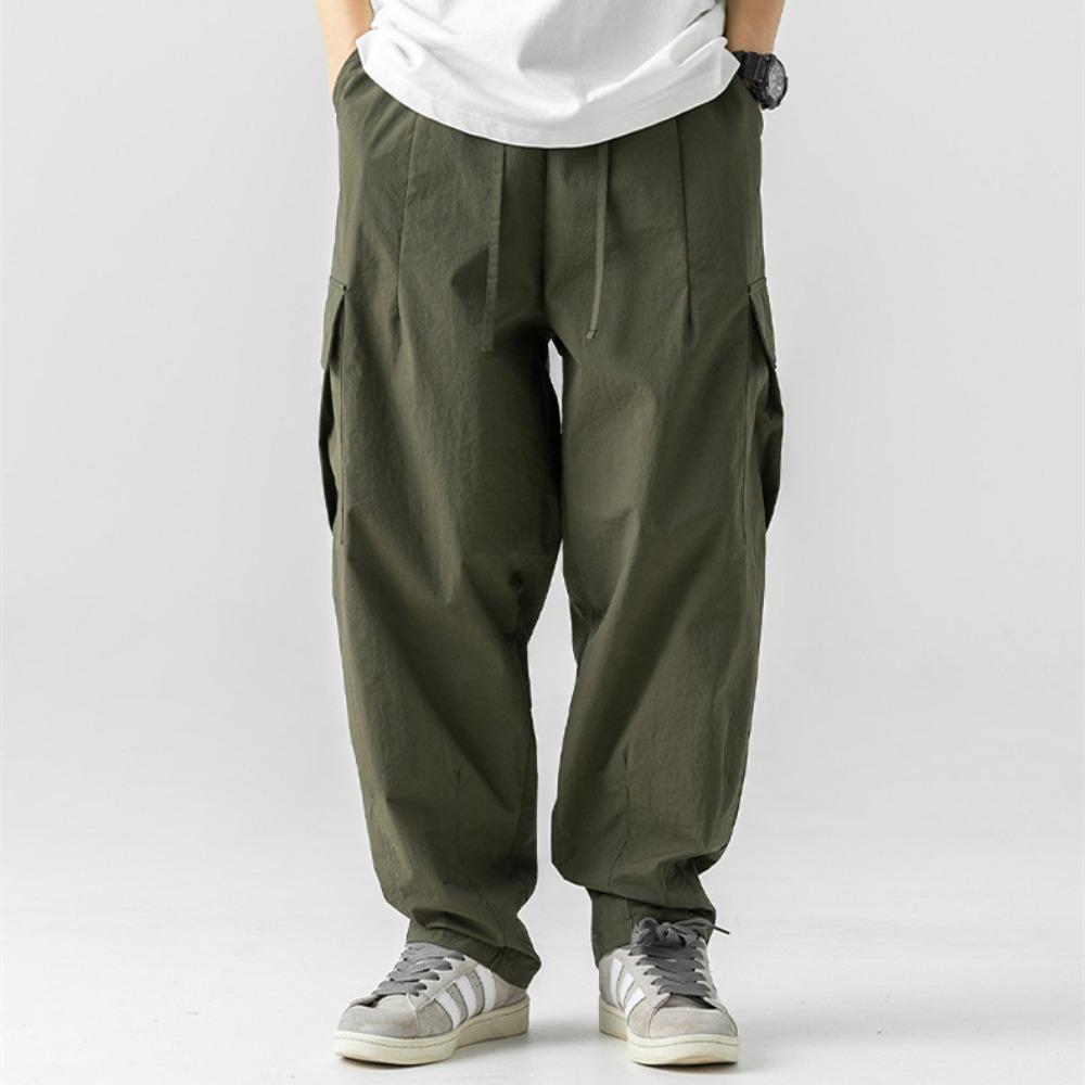 Водоотталкивающие функциональные функциональные брюки с текстурой микро морщин для мужчин — фото 11