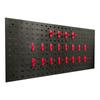 Plastic Perforated Tool Pegboard Rack for Car Wash, Beauty Shop, and Hardware Tool Storage Display