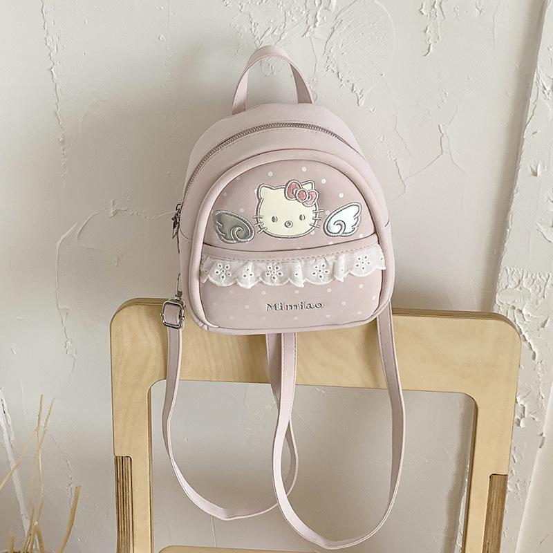 Schoolbag high-value mini polka dot schoolbag female 1011 new trendy Korean college style backpack travel cartoon backpack