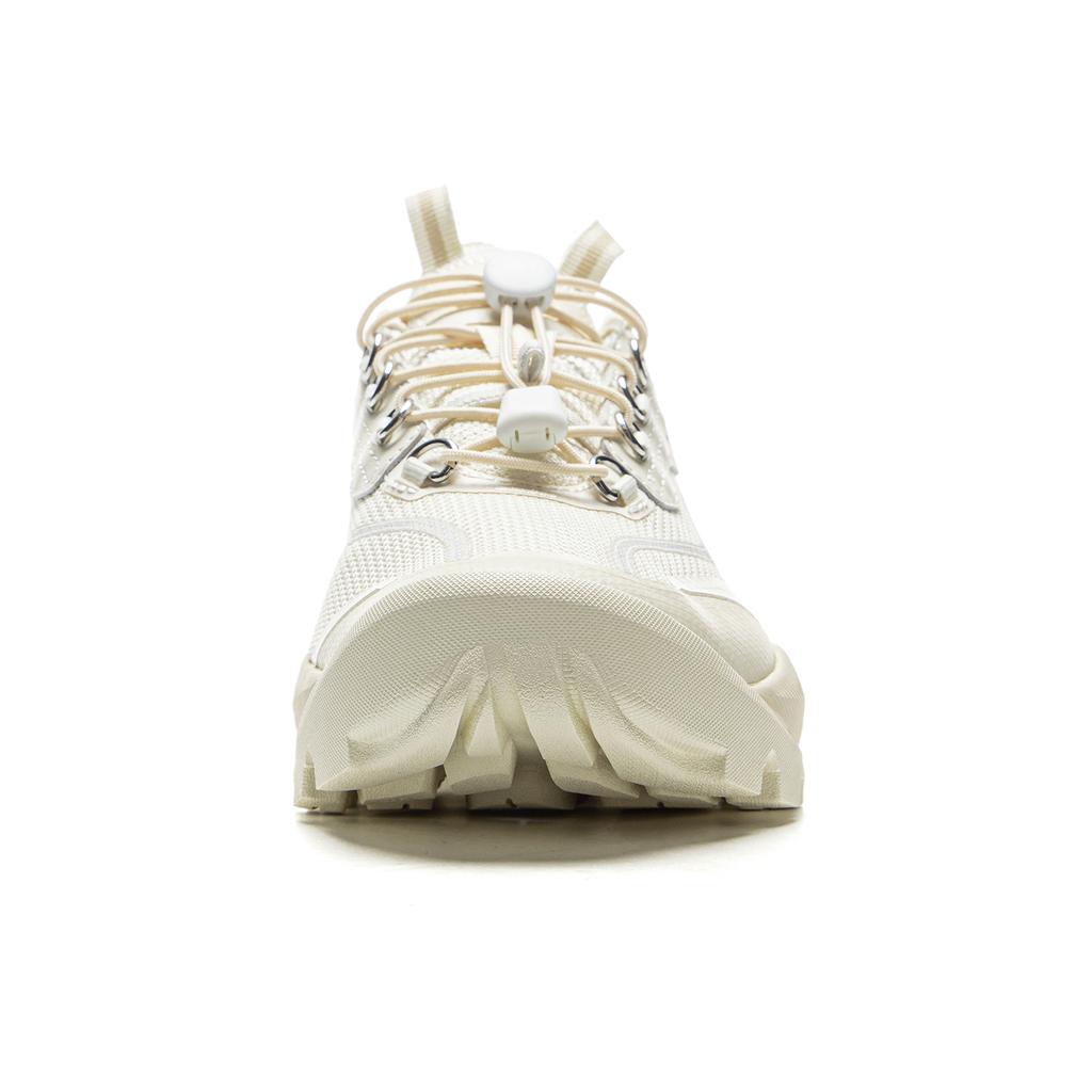 Li Ning Mulan Trend Sports Shock Absorption Rebound Wear Resistant Low Top Casual Shoes Women Casual Shoes White AZGV066-3