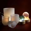 For Fun 3D Sphere Semicylinder Pyramid Silicone Mold Specimen Jewelry Night Light Lamp Home Decoration DIY Crystal Resin Molds