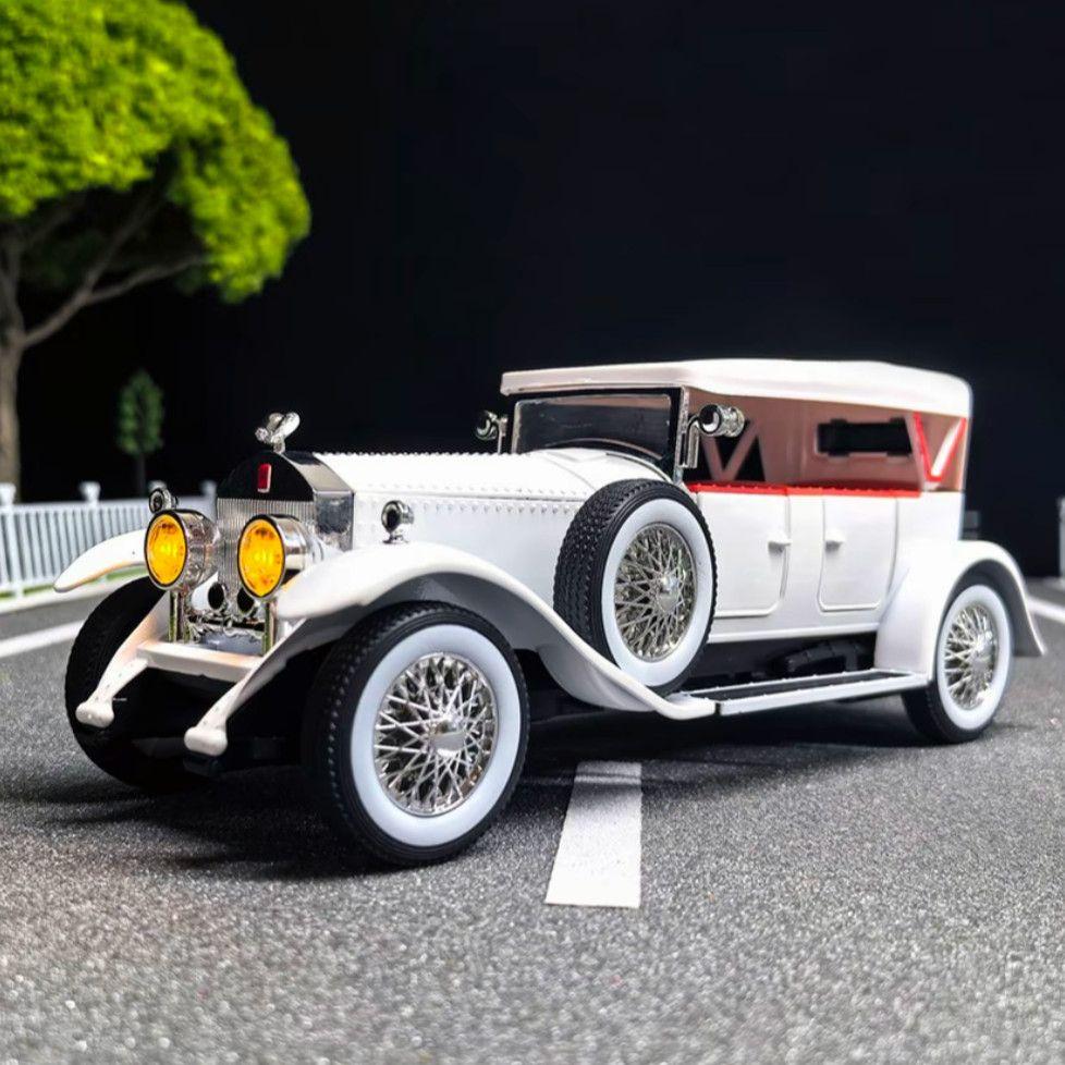 1:24 Rolls Royce Phantom I 1925 Alloy Car Diecasts & Toy Vehicles Metal Toy Car Model Sound and Light Collection Kids Toy