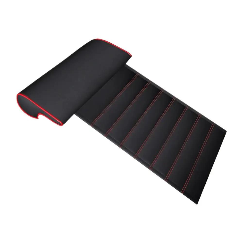 Universal Car Leg Support Cushion PU Leather Car Seat Extender Cushion Memory Foam Leg Support Pillow For Long-Distance Dri N3T3