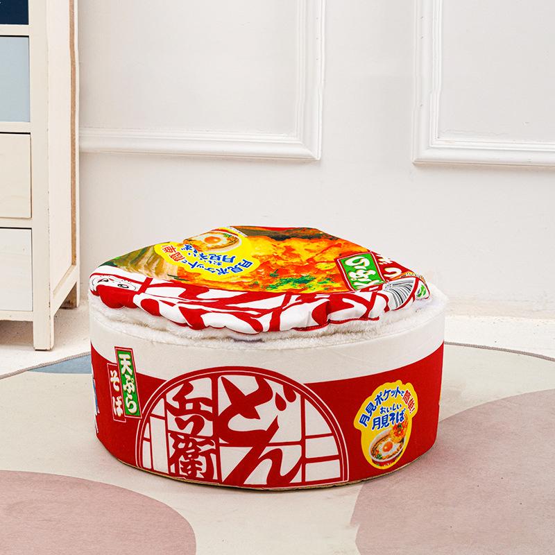 Pet Dog Cat House Kennel Super Large Instant Noodle Warm Dog Cat Nest Beds Cushion Udon Cup Noodle Pet Bed Cozy Nest