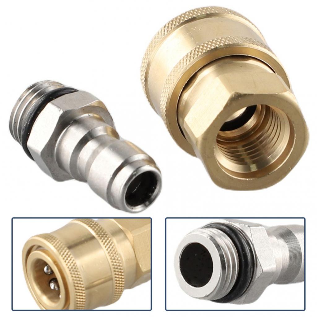 Pressure Washer Quick Connect Adapter Connectors 1/4 Male M22/14 Female