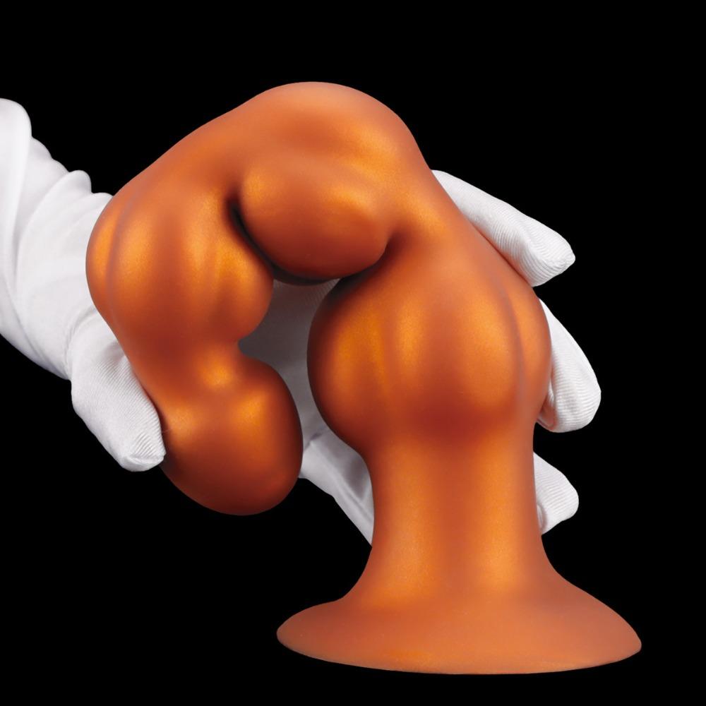 4-Bead Anal Beads Heteromorphic Anal Expander Unisex SM Sex Toy Backdoor Pleasure Tool for Adult Masturbation