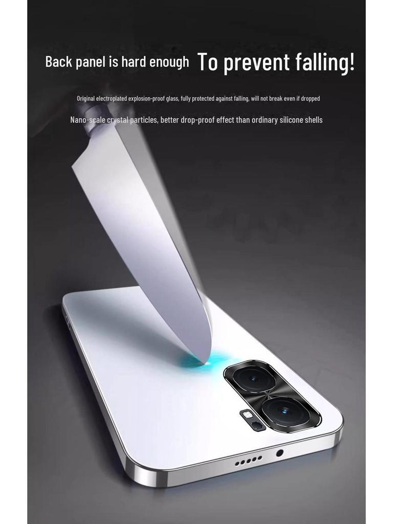 High-end Frosted Neo7 Protective Cover for Iqooneo9spro, Iqooneo8. All-inclusive Electroplated Mobile Phone Shell.