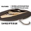 Hanger Diversion Safe Hidden Pocket Safe Fits Under Hanging Clothes with Pocket To Hide Valuables for Home or Travel