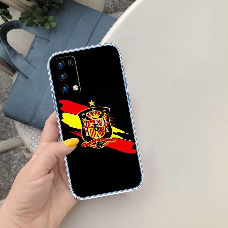 

PP57 Spain Flag Soft Shell Transparent Phone Case for Samsung Galaxy A04 A04S A14 A23 A34 A54 M23 M33 M52 M53 Galaxy M23