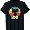 Meh Cat Retro Vintage T-Shirt