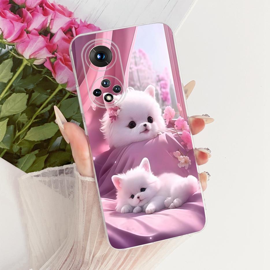 Für Honor 50 Pro Hülle RNA-AN00 Niedlicher Löwe Mode Bemalte Abdeckung Weiche Silikon Handyhülle Für Honor 50 Honor50 Pro Rückseite Taschen