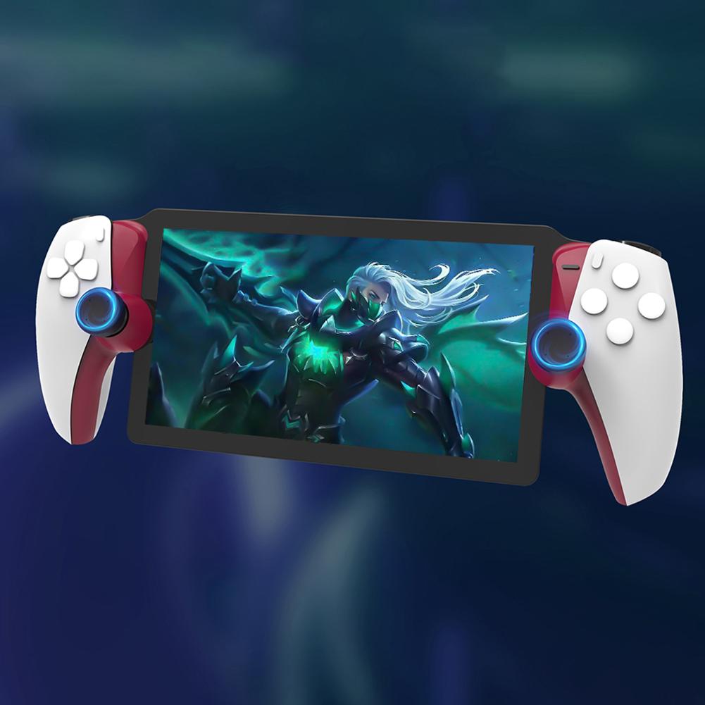 Capa protetora de tira decorativa de silicone com pegador de polegar, protetor decorativo adequado para console PS5 Portal