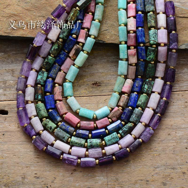 Arts & Hobbies Women's Lapis Lazuli High Quality Fashion Light Luxury Simple Natural Stone Crystal Necklace Collarbone Chain Temu Jewelry