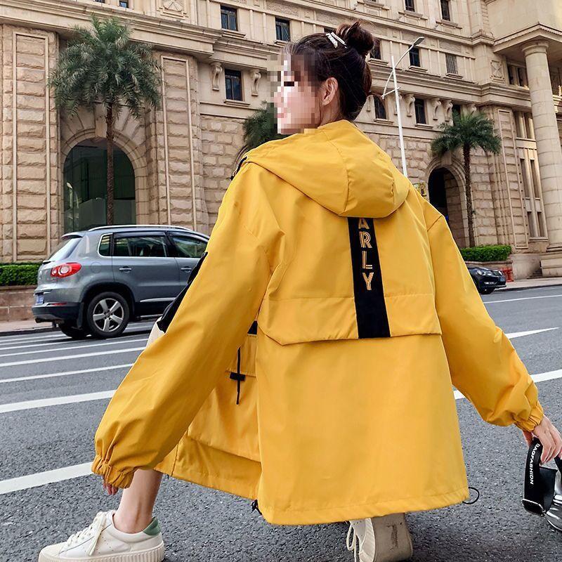 Women's Workwear Jacket - 2023 Spring/Autumn Korean Style, Loose BF Harajuku Hooded Trendy Jacket