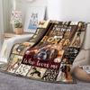 Dog Throw Blanket Dog Paw Bones Print Blanket Super Soft Flannel Fleece Blanket Lightweight Fluffy Plush Bed Blankets