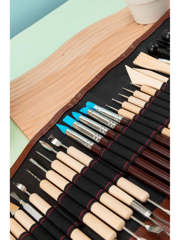 36-Piece Clay Sculpture & Carving Tool Set