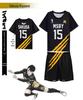 Haikyuu!! Costum Cosplay Lupi Negri Liceul Karasuno - Uniformă de Echipă cu Mânecă Scurtă.