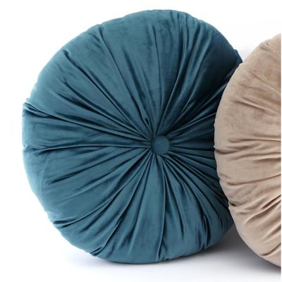 [R8300] - Turquoise 'Scarlett' Velvet Cushion - 45x45 Cm