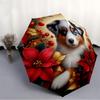 1pc Puppy Holiday Automatic Folding Umbrella - Portable Collapsible, 8-Rib Durable Frame, Perfect for Outdoor Use,  Yy251218106