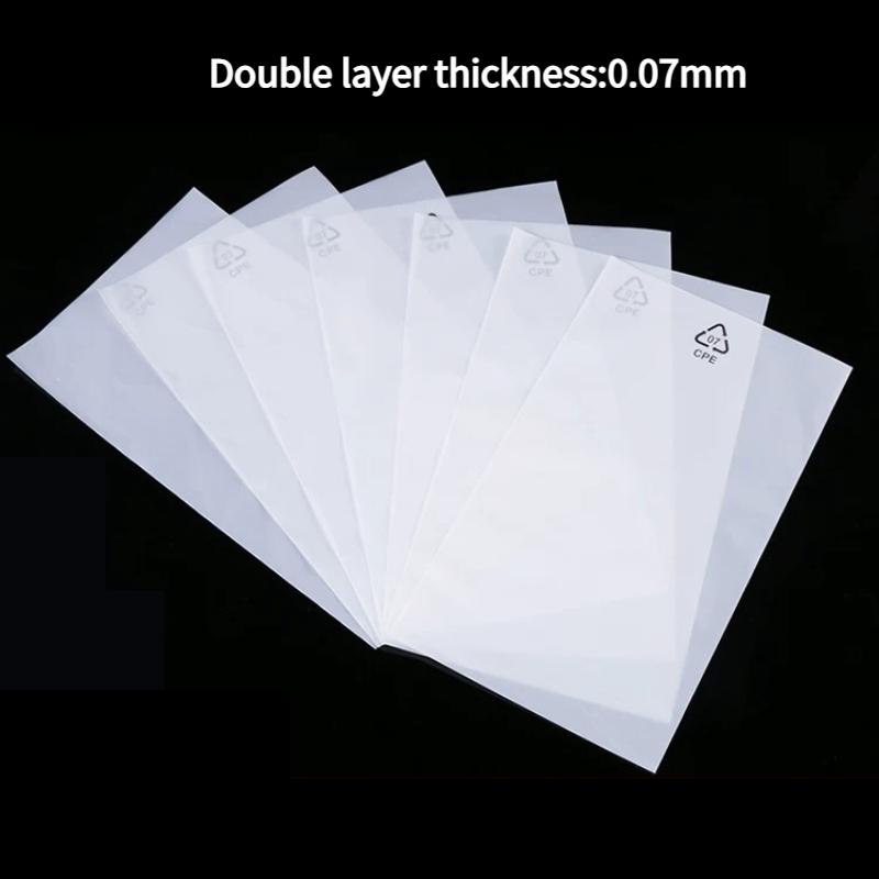 Multiple Sizes Available for CPE Frosted Flat Pockets Translucent Phone Case Packaging Plastic Bag Waterproof Moisture-proof Product Protective Bags