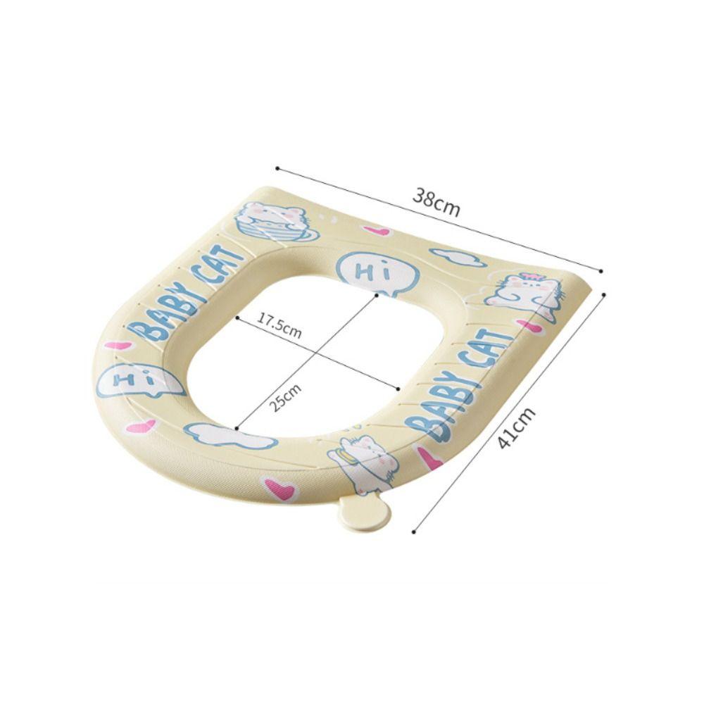 Waterproof Toilet Seat Cover Cartoon Closestool Mat Cute Toilet Seat Cushion Bathroom