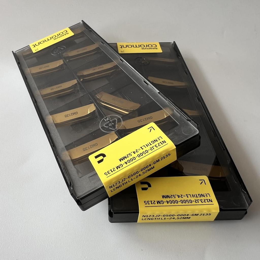 SANDVIK / N123J2-0500-0004-GM 2135 / Original Swedish hard alloy blade 10 Pcs