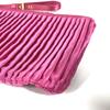 MIUMIU logo Pouch with bag strap Clutch bag Rayon / silk pink