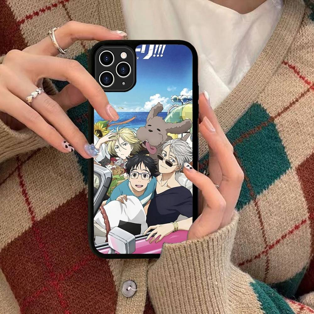 Sports Anime YURI On ICE BL For IPhone 17 16 15 14 13 Pro 12 11 Pro Max Hard PC+TPU Phone Cases Back Cover