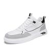 Fashion Men's new casual sports shoes leather spring and autumn lace-up white men's shoes vulcanized walking men's shoes