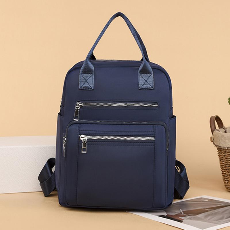 

Женский рюкзак для путешествий, повседневная водонепроницаемая сумка через плечо Oxford, женская сумка большой емкости, многофункциональный школьный рюкзак 27x14x30cm