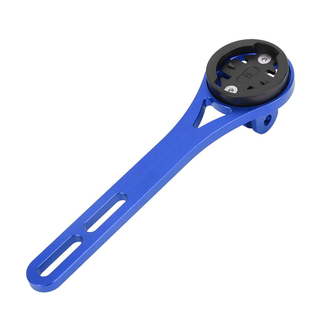 Cycling Computer Mount Aluminum Alloy Extended Riding Computer Mount Bracket Set for Bryton Blue