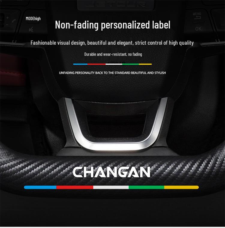 Changan Lantuzhe 2023 Suede Carbon Fiber Steering Wheel Cover - Universal Fit