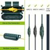 2 szt. Bezpieczna osłona przedłużacza zewnętrznego z wodoodporną uszczelką, Odporna na warunki atmosferyczne skrzynka przyłączeniowa do ochrony gniazdka zewnętrznego