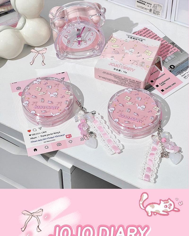 Jiujiu Diary Cat Long-lasting Hydrating BB Cushion Cream - Lightweight, Brightening, Creamy, Durable Makeup.