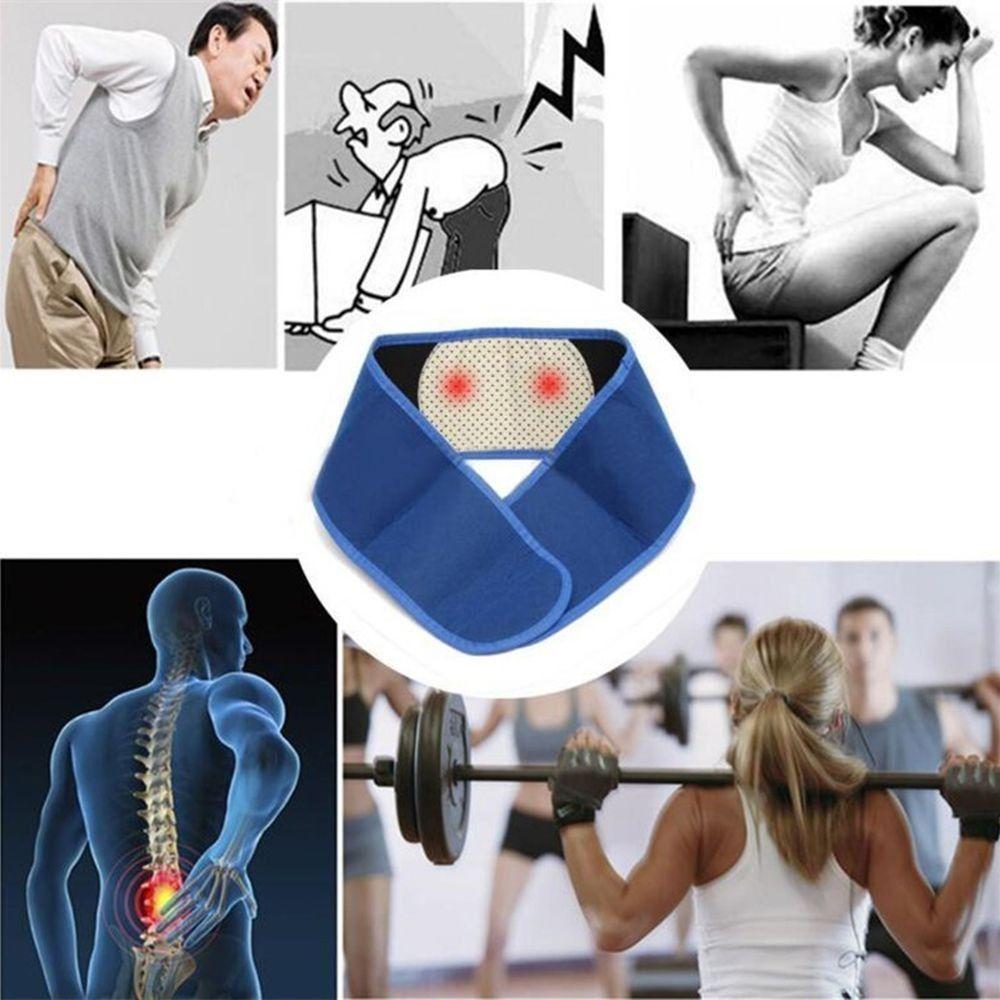 Adjustable Back Support Brace Belt Blue Posture Corrector Durable Waist Strap  Unisex
