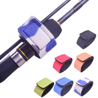 Reusable Fishing Rod Tie Holder Strap Suspenders Rod Belt Hook Loop Cable Ties