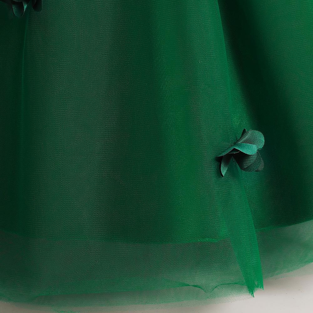 2024 Spring Collection: Princess Evening Dress with 3D Appliques and Tulle Skirt