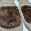 1 Pair Thickened Fleece-Lined Knee Pads for Winter Warmth and Cold Protection