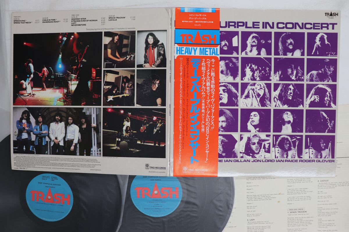 Виниловая пластинка DEEP PURPLE Deep Purple In Concert TRSH30012 TRASH 1980 Япония Obi Рок Б/у